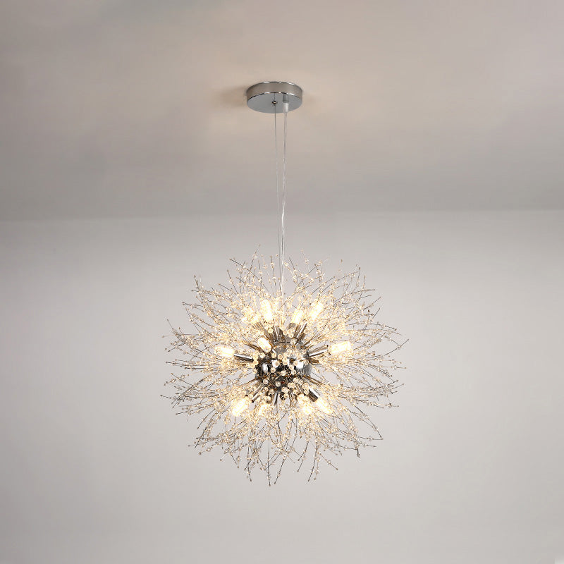 WOMO Lustre Boule Cristal Chrome/Doré-WM2004