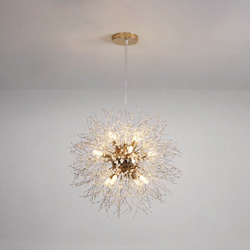 WOMO Lustre Boule Cristal Chrome/Doré-WM2004
