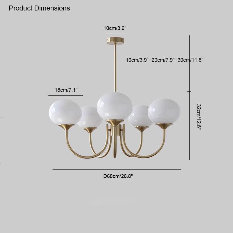 WOMO Lustre Multiple Bulles de Verre-WM2052
