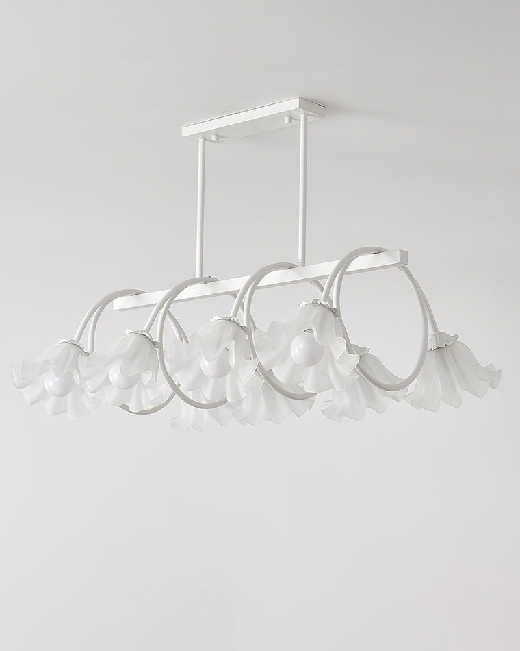 WOMO Lustre Lineaire Multiple Fleur Verre-WM2283