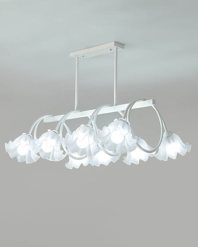 WOMO Lustre Lineaire Multiple Fleur Verre-WM2283