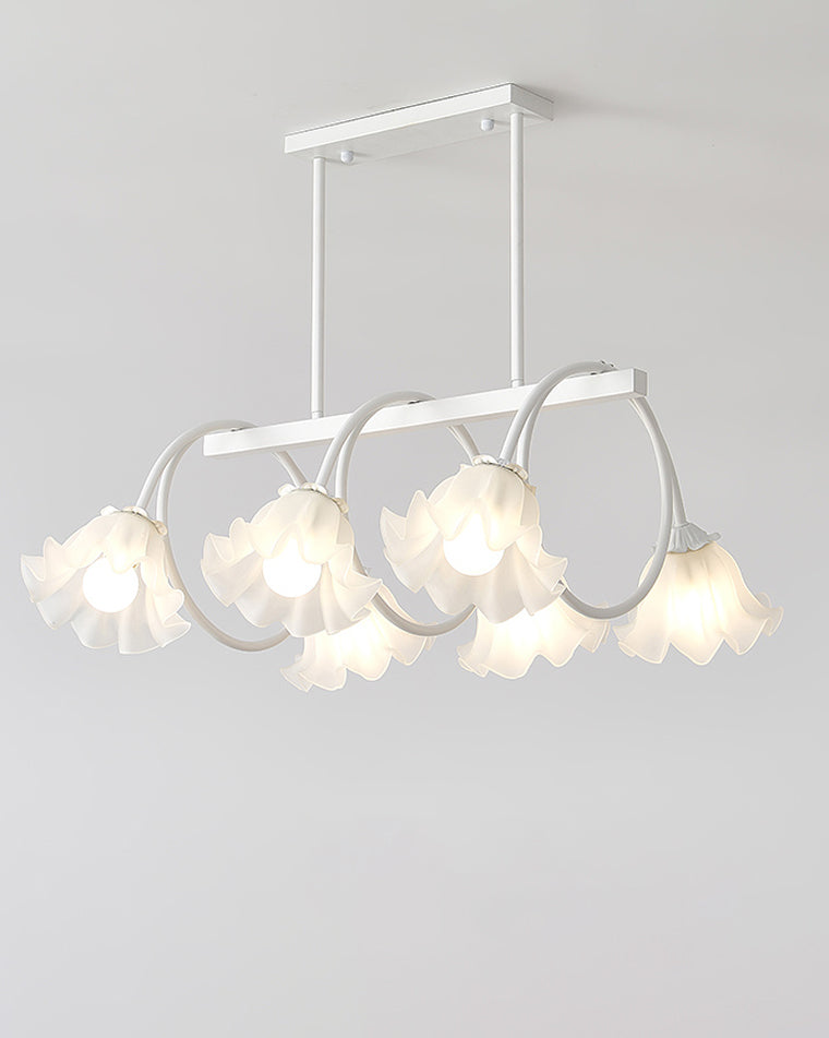 WOMO Lustre Lineaire Multiple Fleur Verre-WM2283