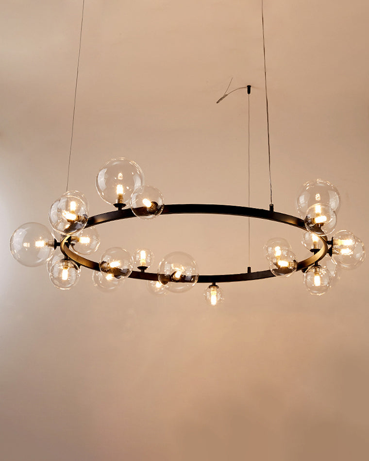 WOMO Lustre Cercle Bulles de Verre-WM2292