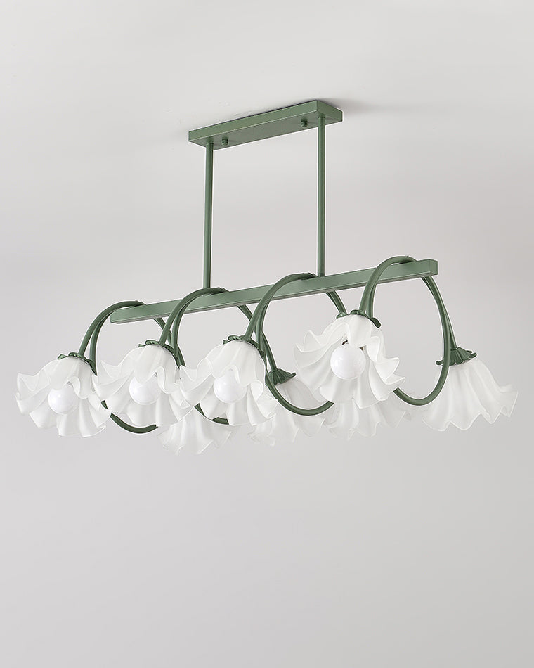 WOMO Lustre Lineaire Multiple Fleur Verre-WM2283