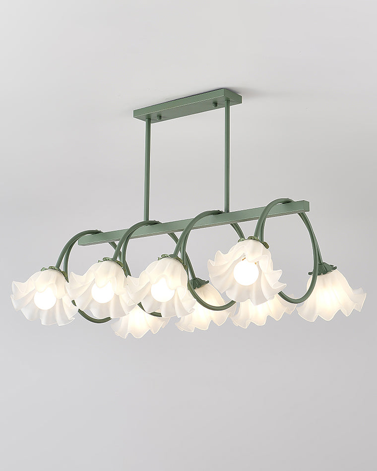 WOMO Lustre Lineaire Multiple Fleur Verre-WM2283