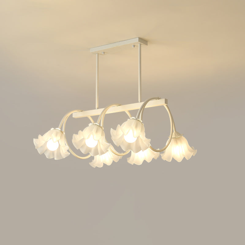 WOMO Lustre Lineaire Multiple Fleur Verre-WM2283