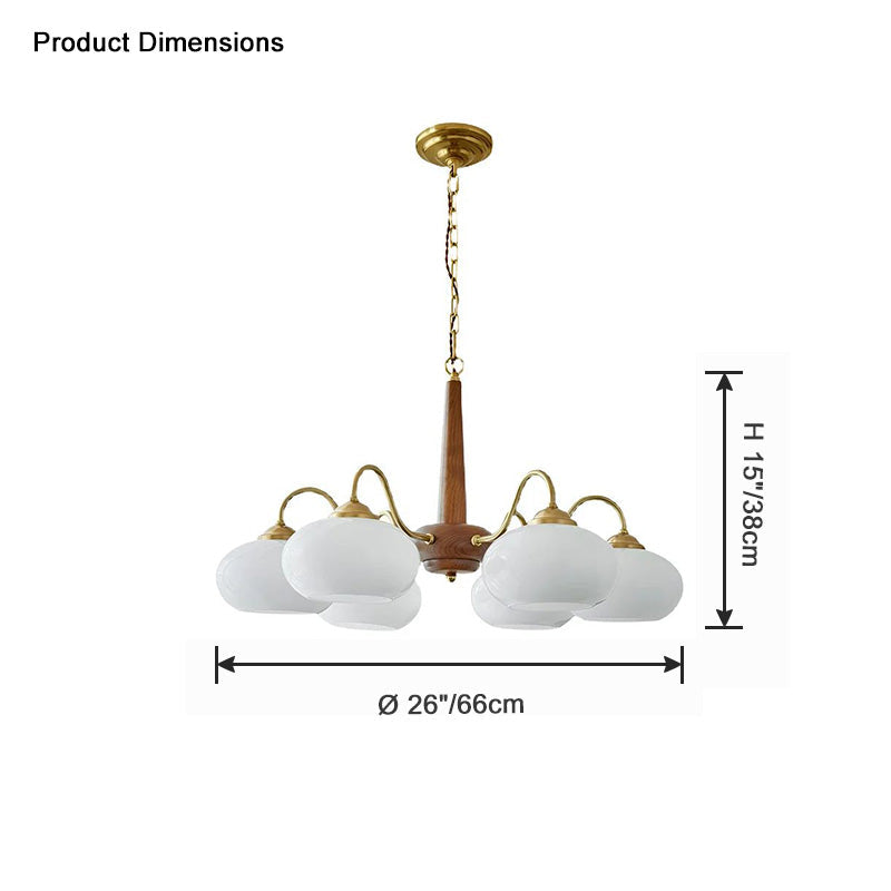 WOMO Lustre Multiple Abat Jour Verre-WM2303