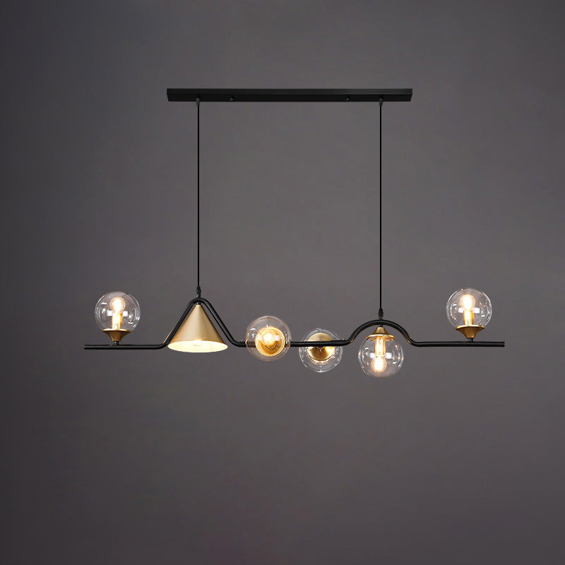 WOMO Lustre lineaire Boule Verre - WM2257