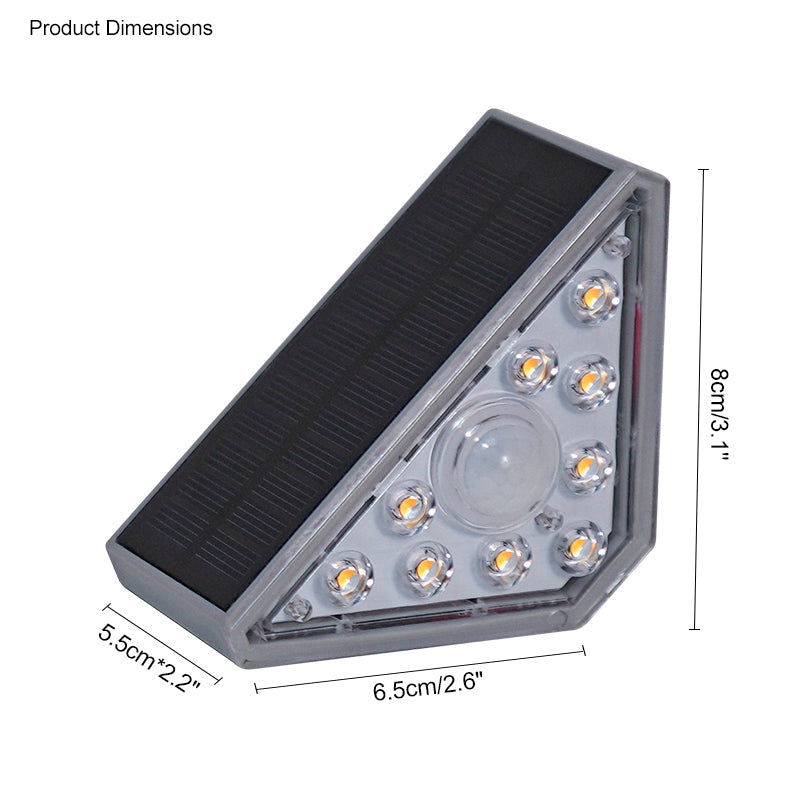 WOMO Luminaire Solaire pour Terrasse avec Détecteur de Mouvement - WM9023