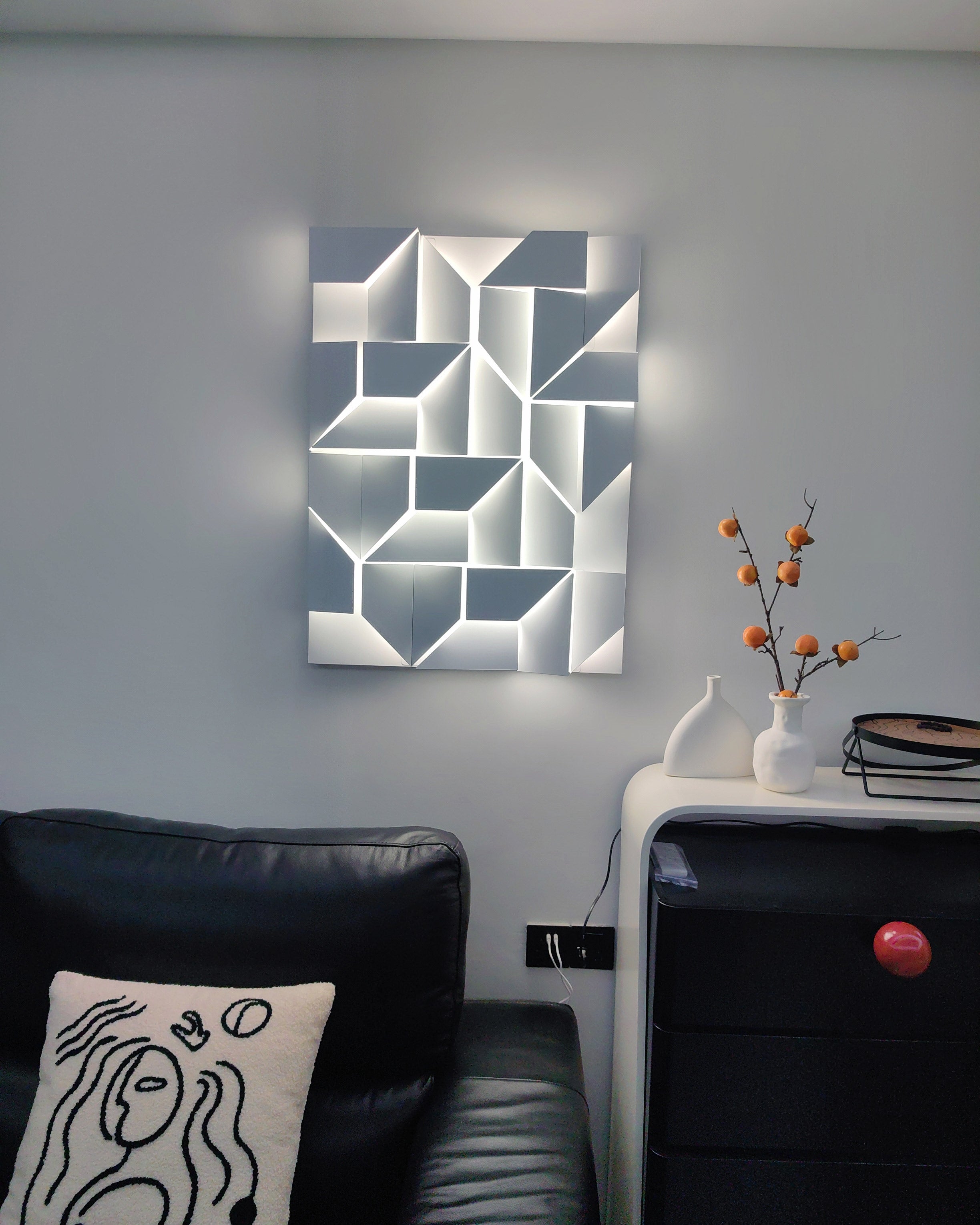 WOMO Appliques Murale Artistique Sculpturale Rectangulaire - WM6020