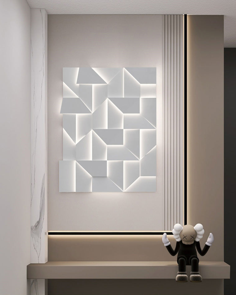 WOMO Appliques Murale Artistique Sculpturale Rectangulaire - WM6020