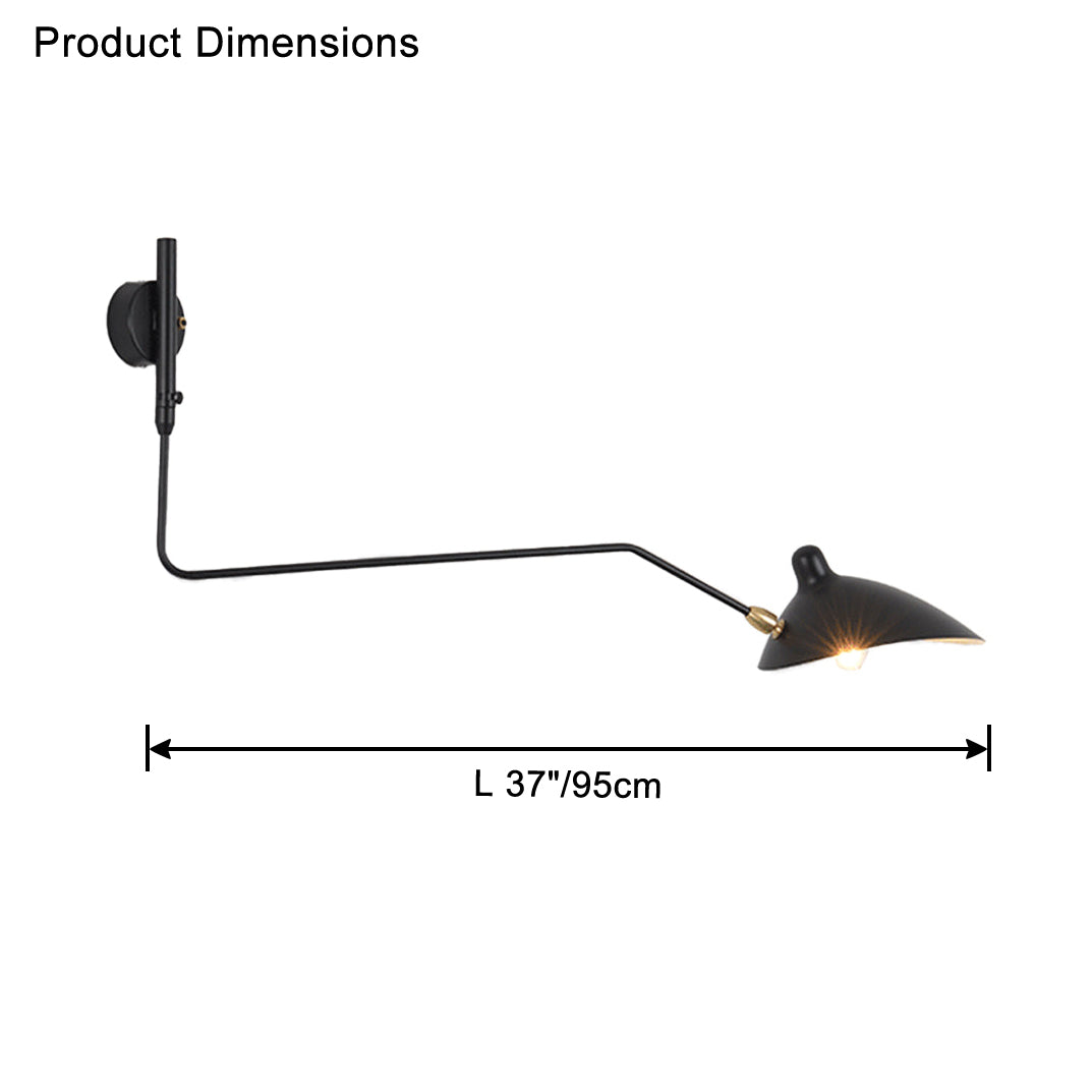 Applique murale pivotante à double bras WOMO-WM6024