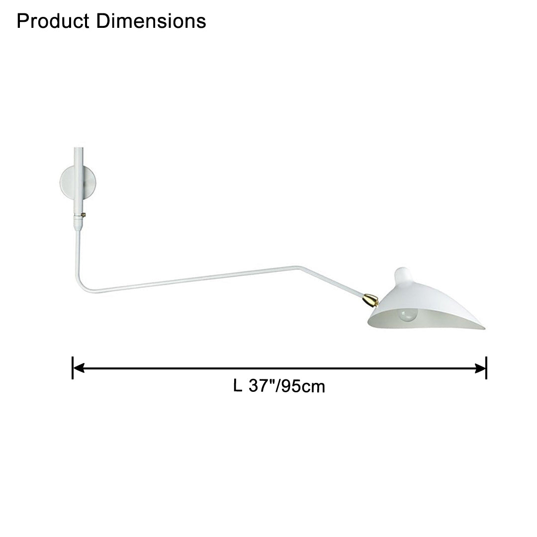 Applique murale pivotante à double bras WOMO-WM6024