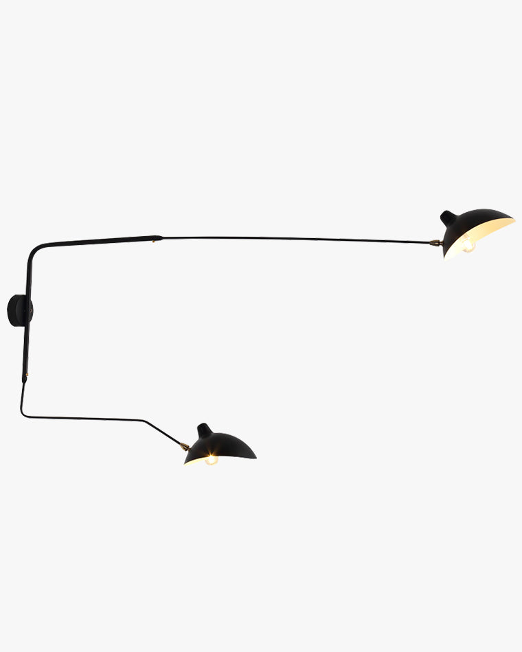 Applique murale pivotante à double bras WOMO-WM6024