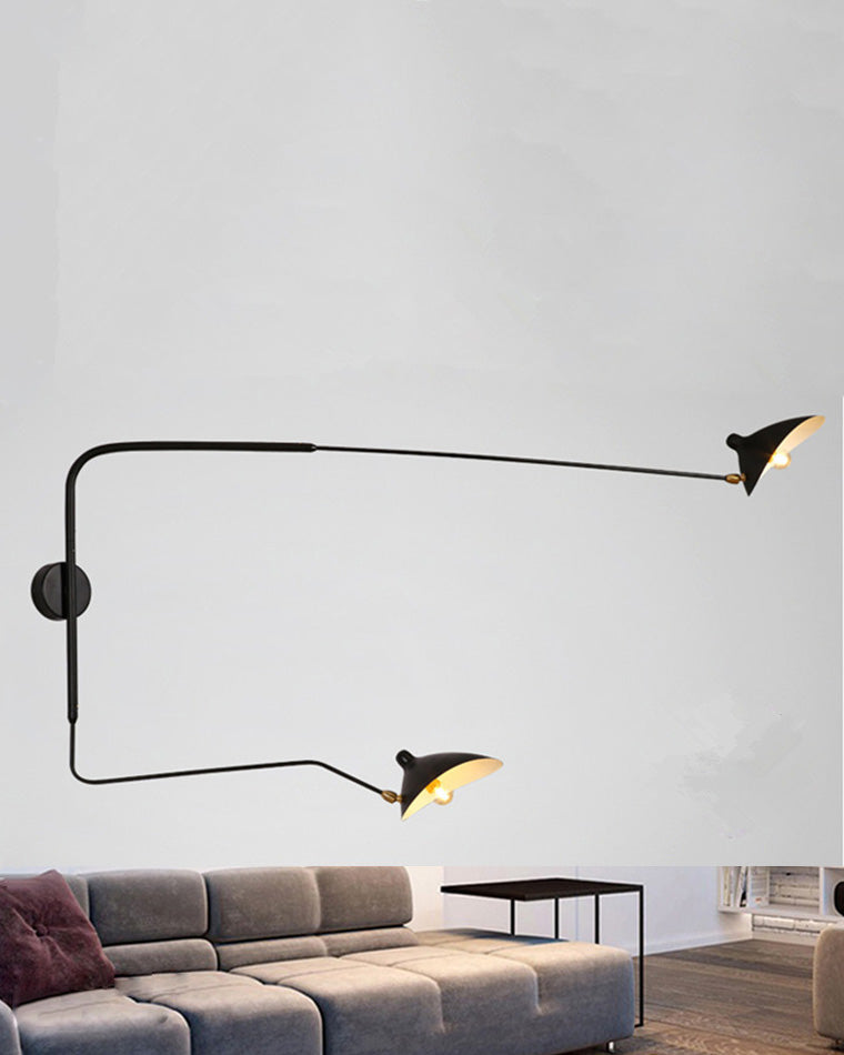 Applique murale pivotante à double bras WOMO-WM6024