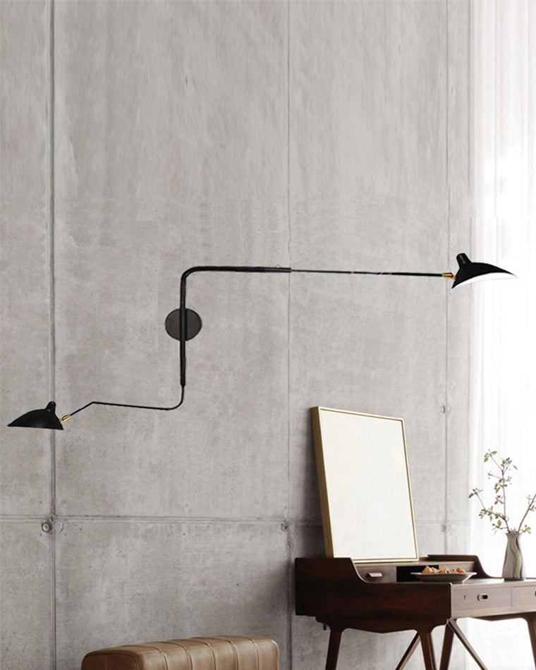 Applique murale pivotante à double bras WOMO-WM6024