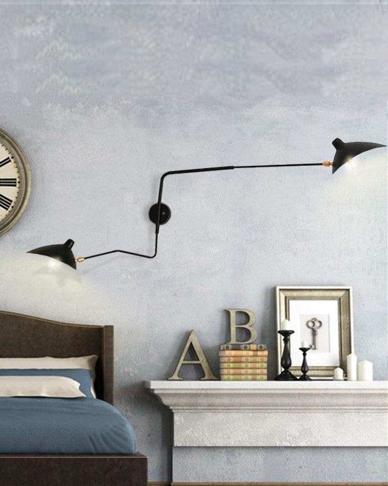 Applique murale pivotante à double bras WOMO-WM6024