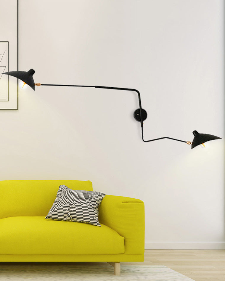 Applique murale pivotante à double bras WOMO-WM6024