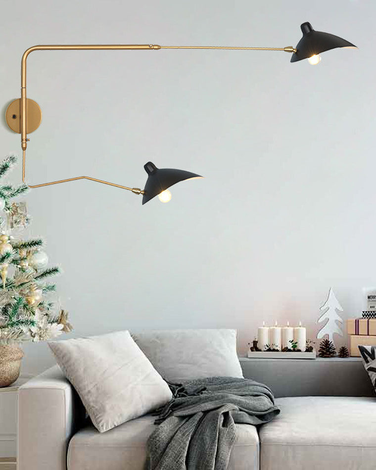 Applique murale pivotante à double bras WOMO-WM6024
