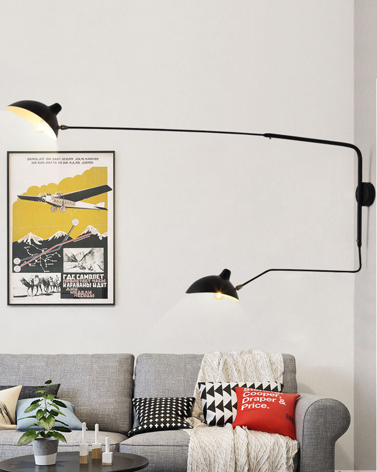 Applique murale pivotante à double bras WOMO-WM6024