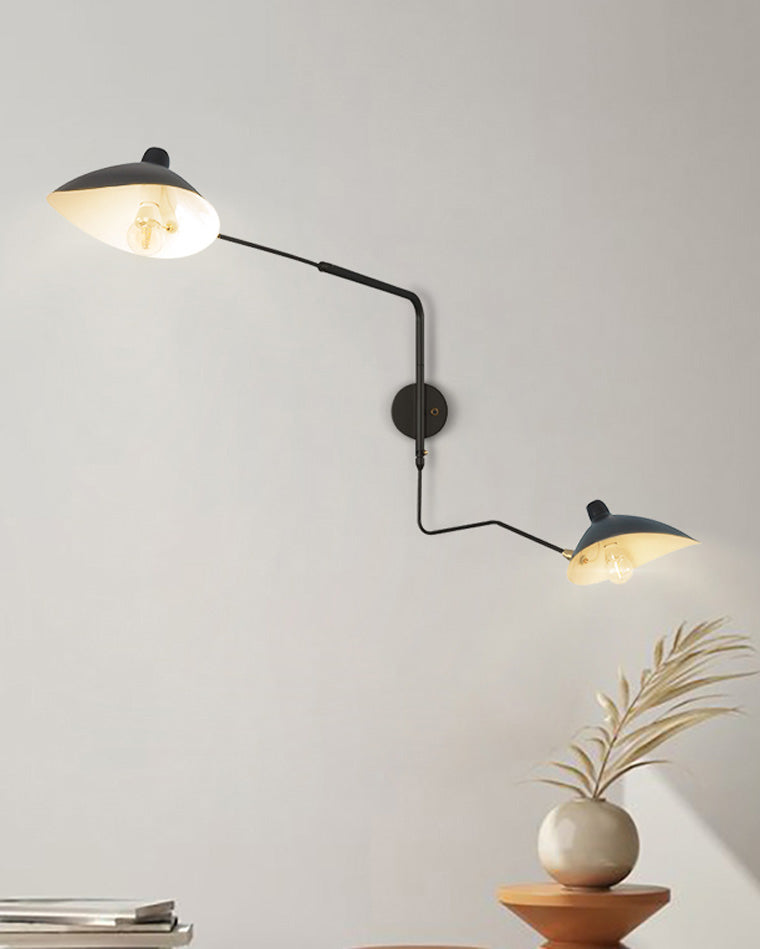 Applique murale pivotante à double bras WOMO-WM6024