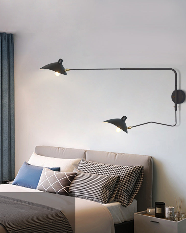 Applique murale pivotante à double bras WOMO-WM6024