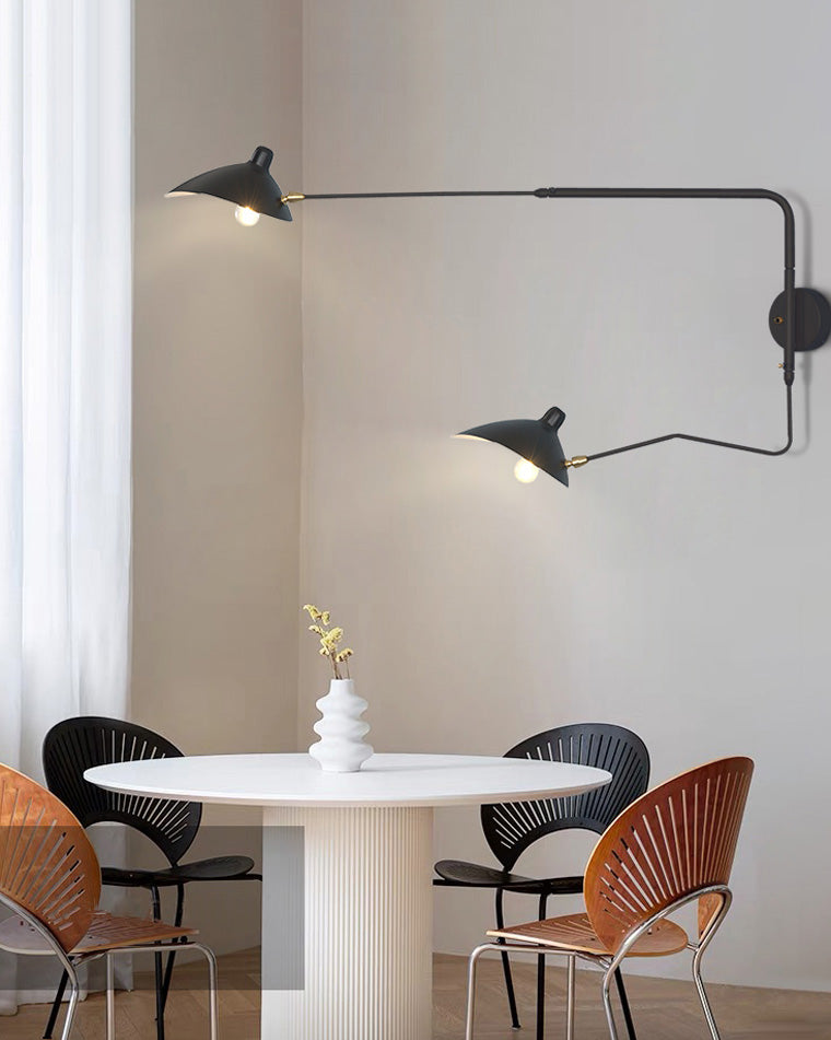 Applique murale pivotante à double bras WOMO-WM6024