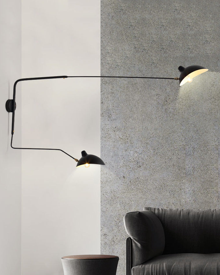 Applique murale pivotante à double bras WOMO-WM6024