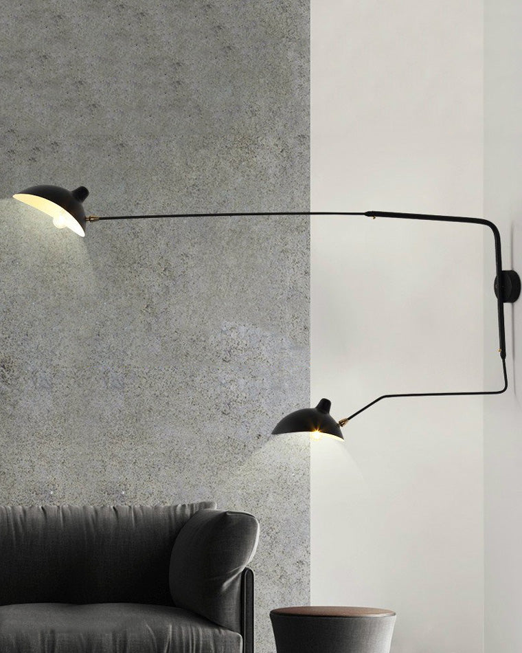 Applique murale pivotante à double bras WOMO-WM6024