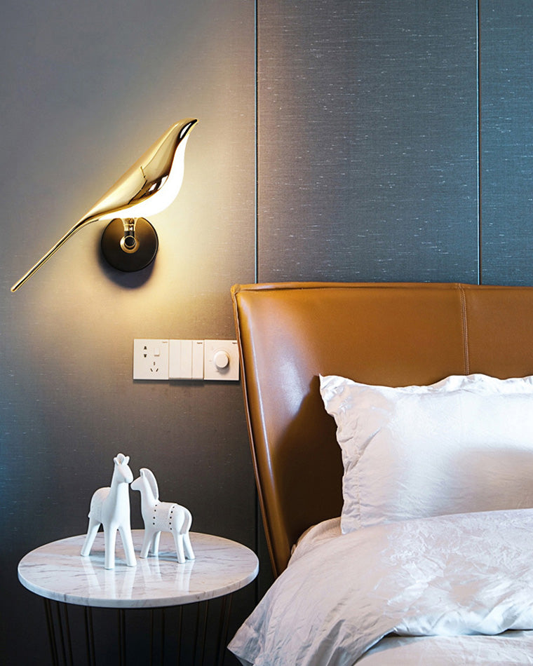 WOMO Appliques Murale Oiseaux Dorés - WM6033