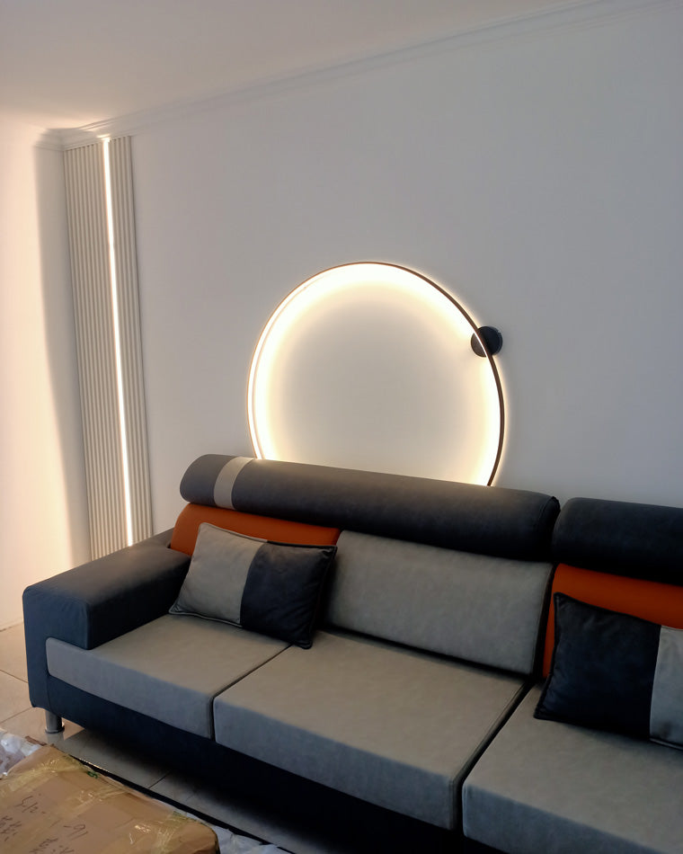 WOMO Grande Applique Murale À Accent Circulaire-WM6040