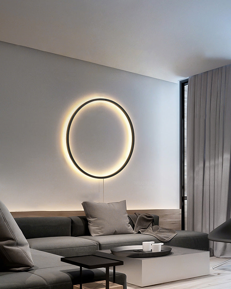 WOMO Grande Applique Murale À Accent Circulaire-WM6040