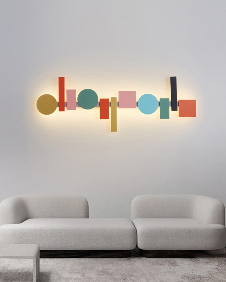 WOMO Appliques Murale Artistique Sculpturale Colorée - WM6080