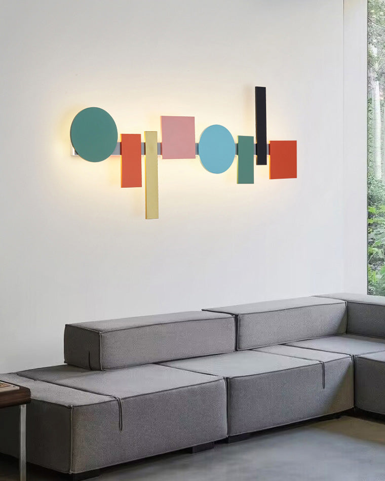 WOMO Appliques Murale Artistique Sculpturale Colorée - WM6080