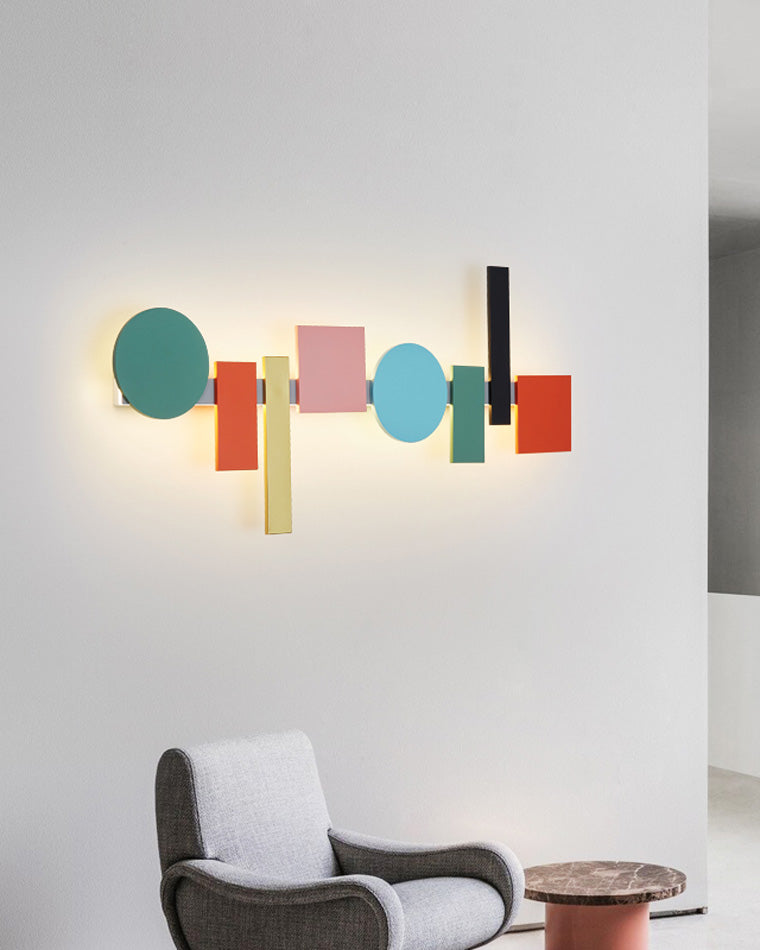 WOMO Appliques Murale Artistique Sculpturale Colorée - WM6080