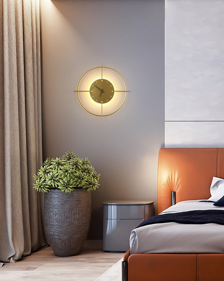Horloge murale WOMO avec lumière LED-WM6085