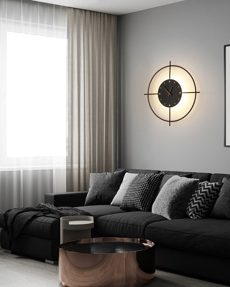 Horloge murale WOMO avec lumière LED-WM6085