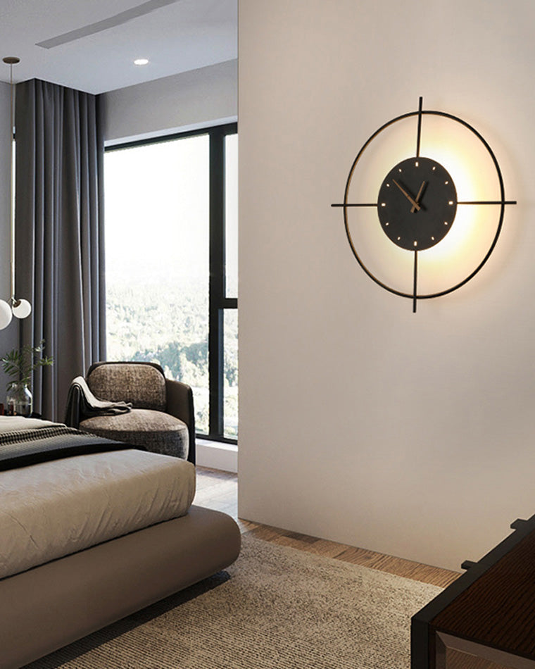 Horloge murale WOMO avec lumière LED-WM6085