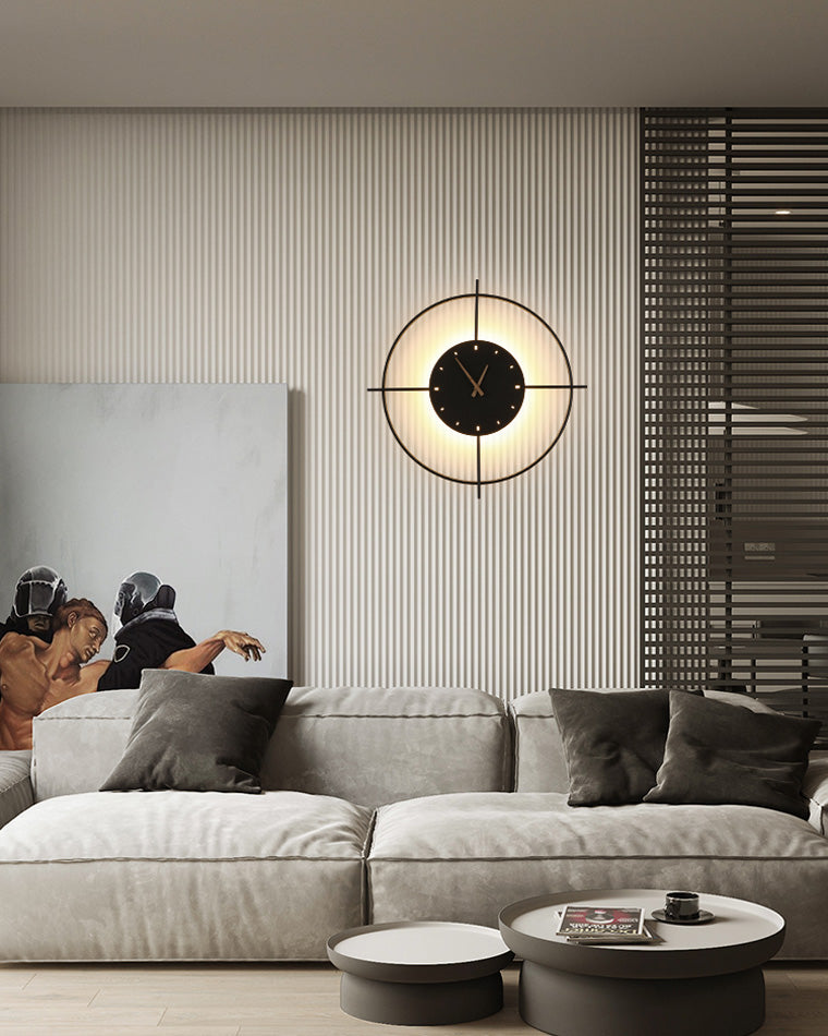 Horloge murale WOMO avec lumière LED-WM6085