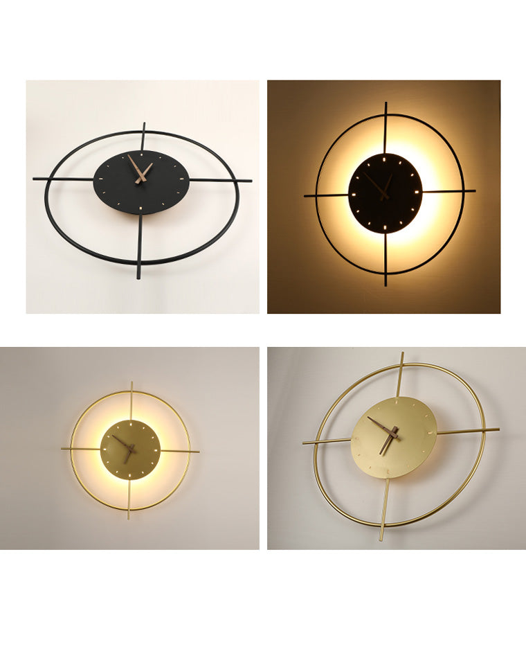 Horloge murale WOMO avec lumière LED-WM6085