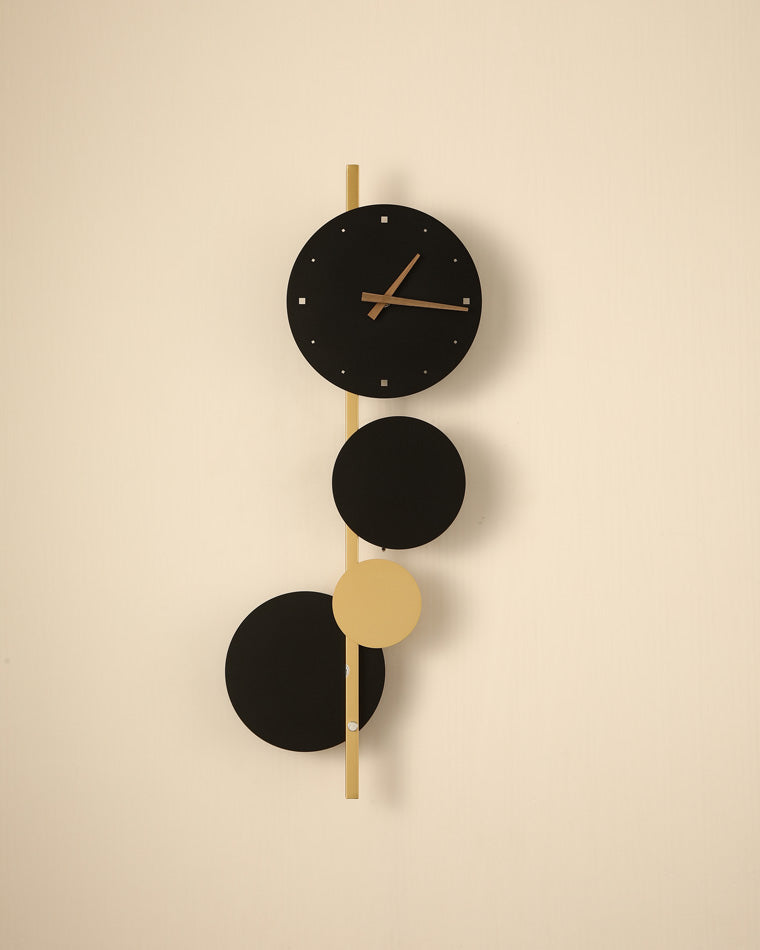 Horloge murale sculpturale WOMO avec lumière LED-WM6087