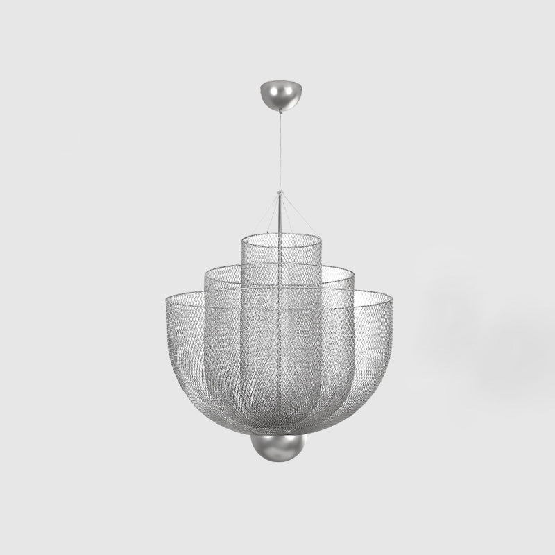 WOMO Mesh Uplight Chandelier for Vaulted Ceilings-WM2069