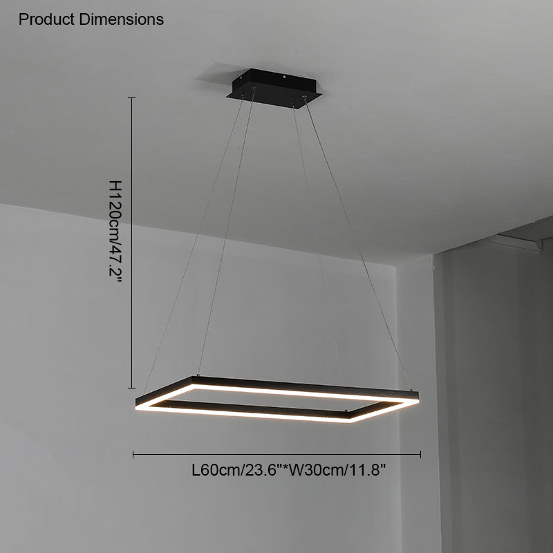 WOMO Lustre Rectangulaire Led Luxe-WM2120