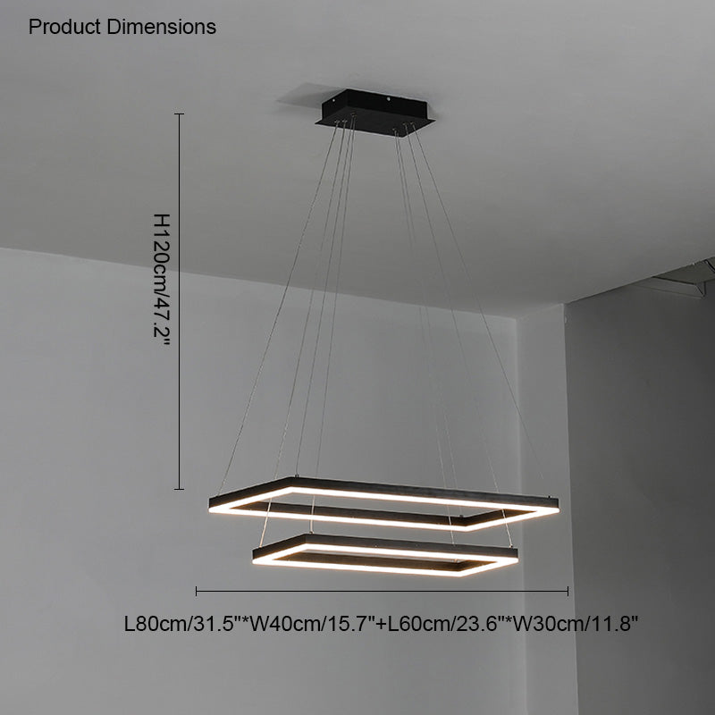 WOMO Lustre Rectangulaire Led Luxe-WM2120