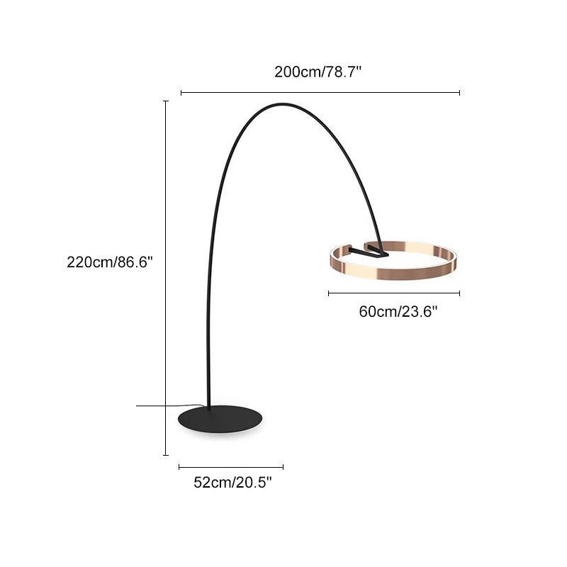Lampadaire à arc circulaire WOMO-WM7006