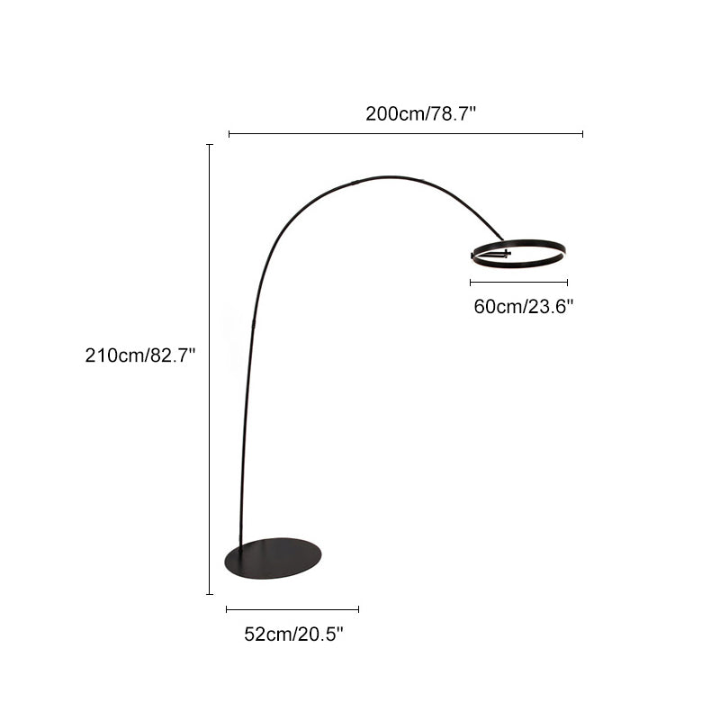 Lampadaire à arc circulaire WOMO-WM7006