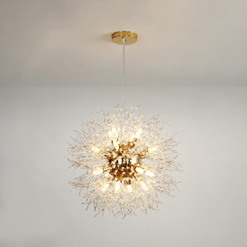 WOMO Lustre Boule Cristal Chrome/Doré-WM2004