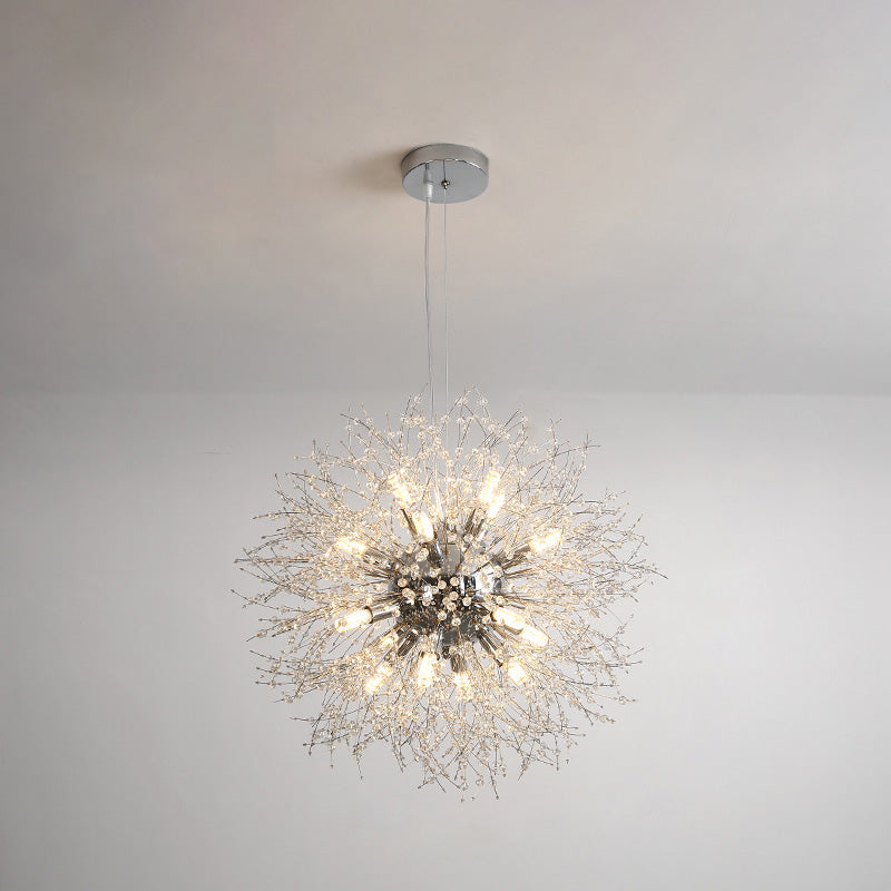 WOMO Lustre Boule Cristal Chrome/Doré-WM2004