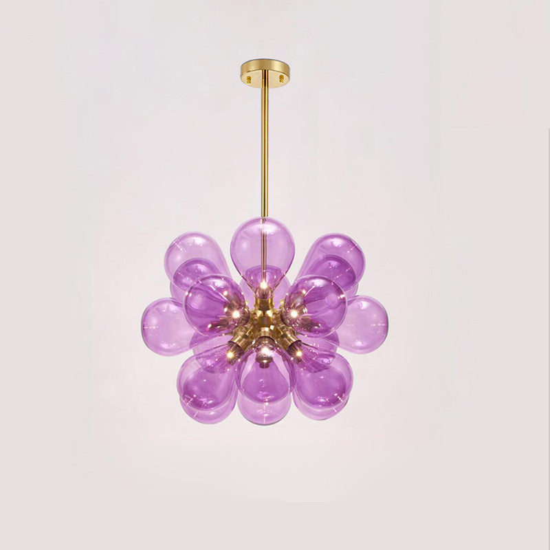 WOMO Glass Bubble Flower Chandelier - WM2051
