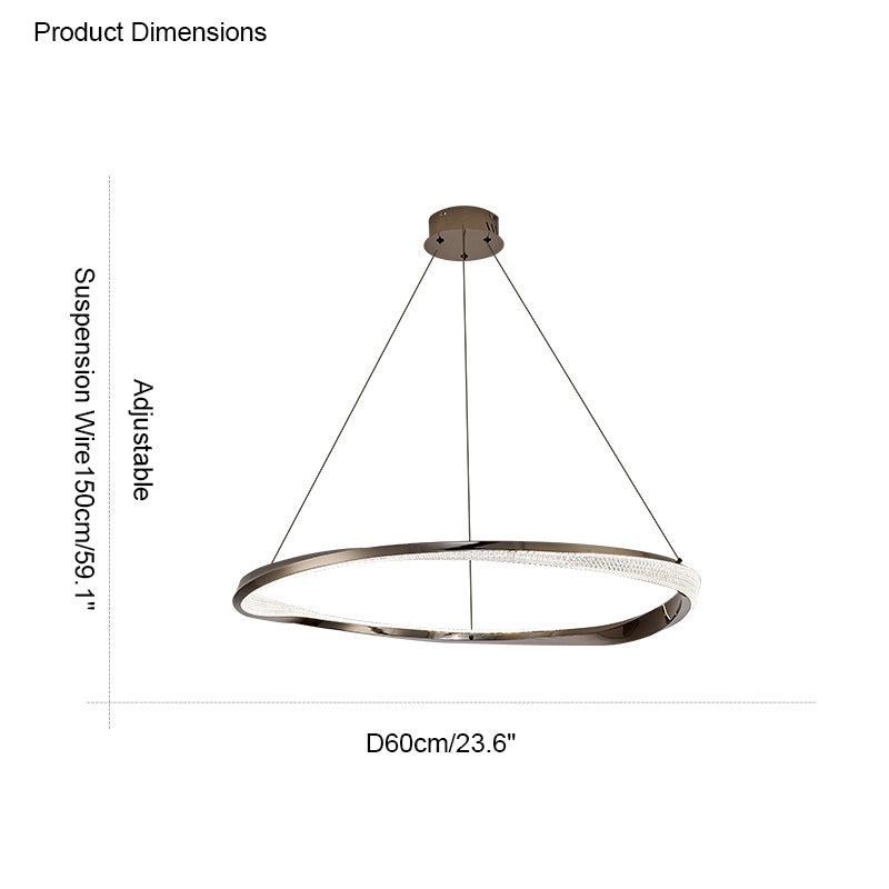 WOMO Lustre Cercle Led en Verre-WM2128